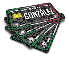 Load image into Gallery viewer, Gonzalez Credit Card Skin Cover Vinyl Stickers (4 Pack) -Mexican Decal Mexico Car Plate adhesive Gonzalez