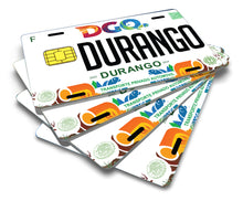 Load image into Gallery viewer, Durango Credit Card Skin Cover Vinyl Stickers (4 Pack) - DGO Mexican Decal #2