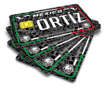 Load image into Gallery viewer, Ortiz Credit Card Skin Cover Vinyl Stickers (4 Pack) -Mexican Decal Mexico Car Plate adhesive Ortiz