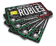 Load image into Gallery viewer, Robles Credit Card Skin Cover Vinyl Stickers (4 Pack) -Mexican Decal Mexico Car Plate adhesive Robles