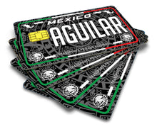 Load image into Gallery viewer, Aguilar Credit Card Skin Cover Vinyl Stickers (4 Pack) -Mexican Decal Mexico Car Plate adhesive Aguilar