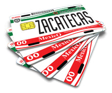 Load image into Gallery viewer, Zacatecas Credit Card Skin Cover Vinyl Stickers (4 Pack) - ZAC Mexican Decal