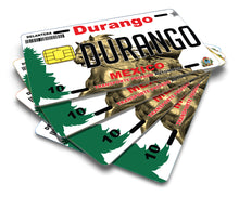 Load image into Gallery viewer, Durango Credit Card Skin Cover Vinyl Stickers (4 Pack) - DGO Mexican Decal