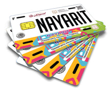 Load image into Gallery viewer, Nayarit Credit Card Skin Cover Vinyl Stickers (4 Pack) - NAY Mexican Decal