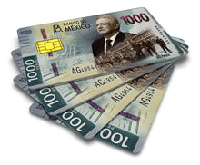 Load image into Gallery viewer, AMLO - Credit Card Skin Cover Vinyl Stickers (4 Pack) - Mexican PRESIDENT 1000 Pesos