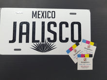 Load image into Gallery viewer, Jalisco Car Plate aluminum License Plate Mex JAL Mexico State CUSTOMIZED Trokas Trokiando Estados de Mexico, Mexican State Car Plate