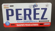 Load image into Gallery viewer, Guanajuato Car Plate aluminum License Plate Mex GTO Mexico State CUSTOMIZED Trokas Trokiando Estados de Mexico, Mexican State Car Plate