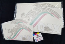 Load image into Gallery viewer, Mexican Eagle Decal escudo car window vinyl sticker Gobierno Mex. Oaxaca Oax Estado Mexican Flag Trokiando Trokitas trucking decals
