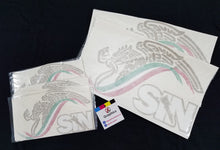 Load image into Gallery viewer, Mexican Eagle Decal escudo car window vinyl sticker Gobierno Mex. Sinaloa SIN Estado Mexican Flag Trokiando Trokitas trucking decals