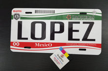 Load image into Gallery viewer, Zacatecas Car Plate aluminum License Plate Mex ZAC Mexico State CUSTOMIZED Trokas Trokiando Estados de Mexico, Mexican State Car Plate