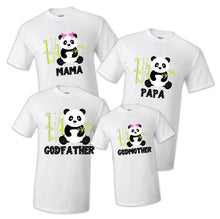 Load image into Gallery viewer, Family Matching Panda Birthday Party T-shirts Shirt Celebration Reunion Kids Boy