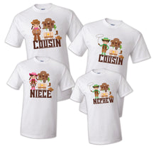 Load image into Gallery viewer, Wild West cowbow and Cowgirl Birthday Party T-shirts Shirt Celebration Western