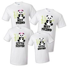 Load image into Gallery viewer, Family Matching Panda Birthday Party T-shirts Shirt Celebration Reunion Kids Boy