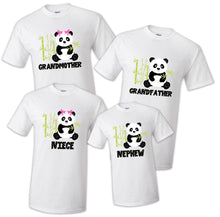 Load image into Gallery viewer, Family Matching Panda Birthday Party T-shirts Shirt Celebration Reunion Kids Boy