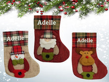 Load image into Gallery viewer, Personalized Christmas stocking embroidered, christmas gift Bota Navidad Small 2