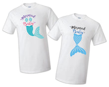 Load image into Gallery viewer, Birthday Mermaid Family Shirts- Merdad Mermom Mermaid Sister, Mermaid Brother
