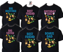 Load image into Gallery viewer, Monkey Birthday T Shirt Family matching celebration reunion party tee Gorilla