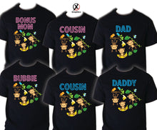 Load image into Gallery viewer, Monkey Birthday T Shirt Family matching celebration reunion party tee Gorilla