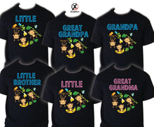 Load image into Gallery viewer, Monkey Birthday T Shirt Family matching celebration reunion party tee Gorilla