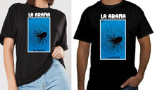 Load image into Gallery viewer, La Araña T-shirt Loteria Shirt Mexican Bingo Funny Polaca Lottery Game Spider