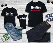 Load image into Gallery viewer, Besties TSHIRT / HOODIE Mother Daughter Outfits new baby Couple Matching Love Outfit