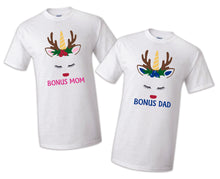 Load image into Gallery viewer, Unicorn T-shirt Christmas Reindeer Birthday Celebration Matching Party Family