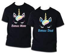 Load image into Gallery viewer, Unicorn Birthday Matching T-shirts Party Family Kid shirt Mom dad, sister Black