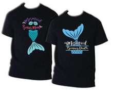 Load image into Gallery viewer, Birthday Mermaid Family Shirts- Merdad Mermom Mermaid Sister, Mermaid Brother