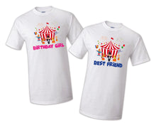 Load image into Gallery viewer, Circus Family Birthday Shirts, Birthday Boy Birthday Tee Shirt Carnival Bodysuit