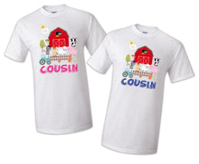 Load image into Gallery viewer, Farm Birthday T Shirt Family matching celebration reunion party tee mom dad kid