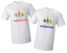 Load image into Gallery viewer, Unicorn T shirt Birthday Matching Party Reunion Celebration Family Kid Baby Glitter