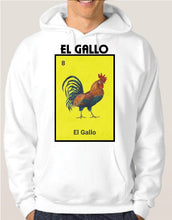 Load image into Gallery viewer, El Gallo TSHIRT / HOODIE Loteria Mexican Bingo T Shirt Short Sleeve, Hoodie Gift, Girls Celebration Black Hippie Tee The Rooster Lottery Game Hooded Funny Tshirt