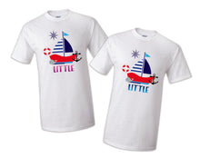 Load image into Gallery viewer, Nautical T shirt Captain Sailing tee Boat Anchor Family Birthday Matching Party Celebration Kid Reunion Mommy, dadddy, sister, brother