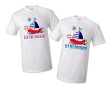 Load image into Gallery viewer, Nautical T shirt Captain Sailing tee Boat Anchor Family Birthday Matching Party Celebration Kid Reunion Mommy, dadddy, sister, brother
