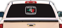 Load image into Gallery viewer, Hecha en Cuidad De Mexico letters Decal Car Window Laptop Flag Vinyl Sticker Mexico CDMX Mexican Sticker, Trucking
