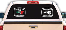Load image into Gallery viewer, Hecha en Distrito Federal letters Decal Car Window Laptop Flag Vinyl Sticker Mexico DF Mexican Sticker, Trucking, Trokiando Trucks decal Mex