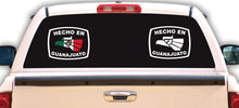Load image into Gallery viewer, Hecho en Guanajuato letters Decal Car Window Laptop Flag Vinyl Sticker Mexico GTO Mexican Sticker, Trucking, Trokiando Trucks decal MX Mex