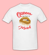 Load image into Gallery viewer, Queens are born in Month T SHIRT Birthday Party gift Reunion Celebration Funny