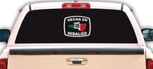Load image into Gallery viewer, Hecha en Hidalgo letters Decal Car Window Laptop Flag Vinyl Sticker Mexico SLP Mexican Sticker, Trucking, Trokiando Trucks decal MX HGO