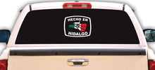 Load image into Gallery viewer, Hecho en Hidalgo letters Decal Car Window Laptop Flag Vinyl Sticker Mexico SLP Mexican Sticker, Trucking, Trokiando Trucks decal MX HGO