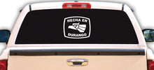 Load image into Gallery viewer, Hecha en Durango letters Decal Car Window Laptop Flag Vinyl Sticker Mexico DGO Mexican Sticker, Trucking, Trokiando Trucks decal MX Mex