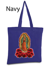 Load image into Gallery viewer, Lady of Guadalupe Tote Bag Virgin Mary Reusable Tote Bag Virgen de Guadalupe