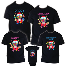 Load image into Gallery viewer, Candyland Family Matching Birthday Party T-shirts Shirt Celebration Reunion kids