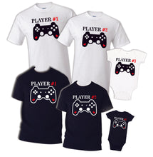 Load image into Gallery viewer, Player 1 Player 2 Matching TSHIRTS / HOODIE, Family Funny couple T-shirt Wedding