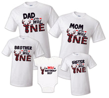 Load image into Gallery viewer, Wild One Birthday Shirt Family, Matching Shirts, Party, celebration reunion