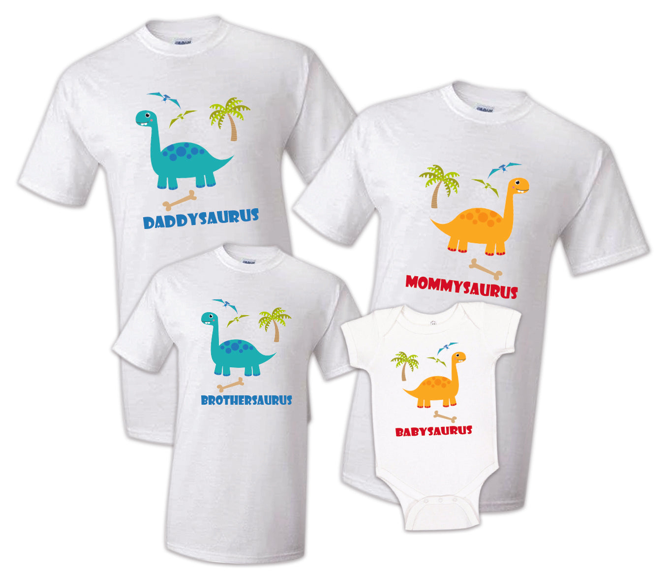 Dinosaur t shirt Birthday Matching Party Family Kid Tshirt Mom, dad, sister  2