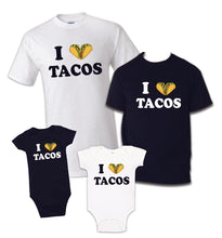 Load image into Gallery viewer, I love Tacos TSHIRT Celebration Funny Gift Shirt Mexican T-shirt