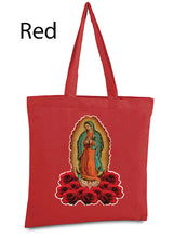 Load image into Gallery viewer, Lady of Guadalupe Tote Bag Virgin Mary Reusable Tote Bag Virgen de Guadalupe