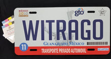 Load image into Gallery viewer, Guanajuato Car Plate aluminum License Plate Mex GTO Mexico State CUSTOMIZED Trokas Trokiando Estados de Mexico, Mexican State Car Plate