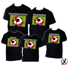 Load image into Gallery viewer, Soccer T shirt Family Birthday Matching Party Celebration Kid Mommy Futbol Sport